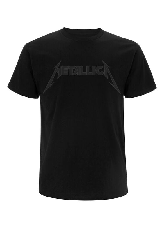 T-Shirt Manches courtes  de Metallica - Black On Black Classic Logo - S à 4XL - pour Homme - noir - metallica