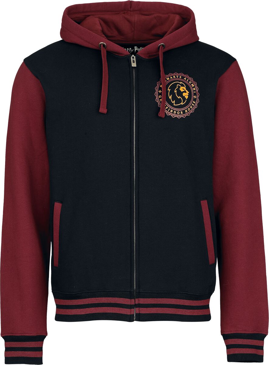 Sweat-shirt zippé à capuche  de Harry Potter - Gryffondor - S à XXL - pour Homme - multicolore - Harry Potter
