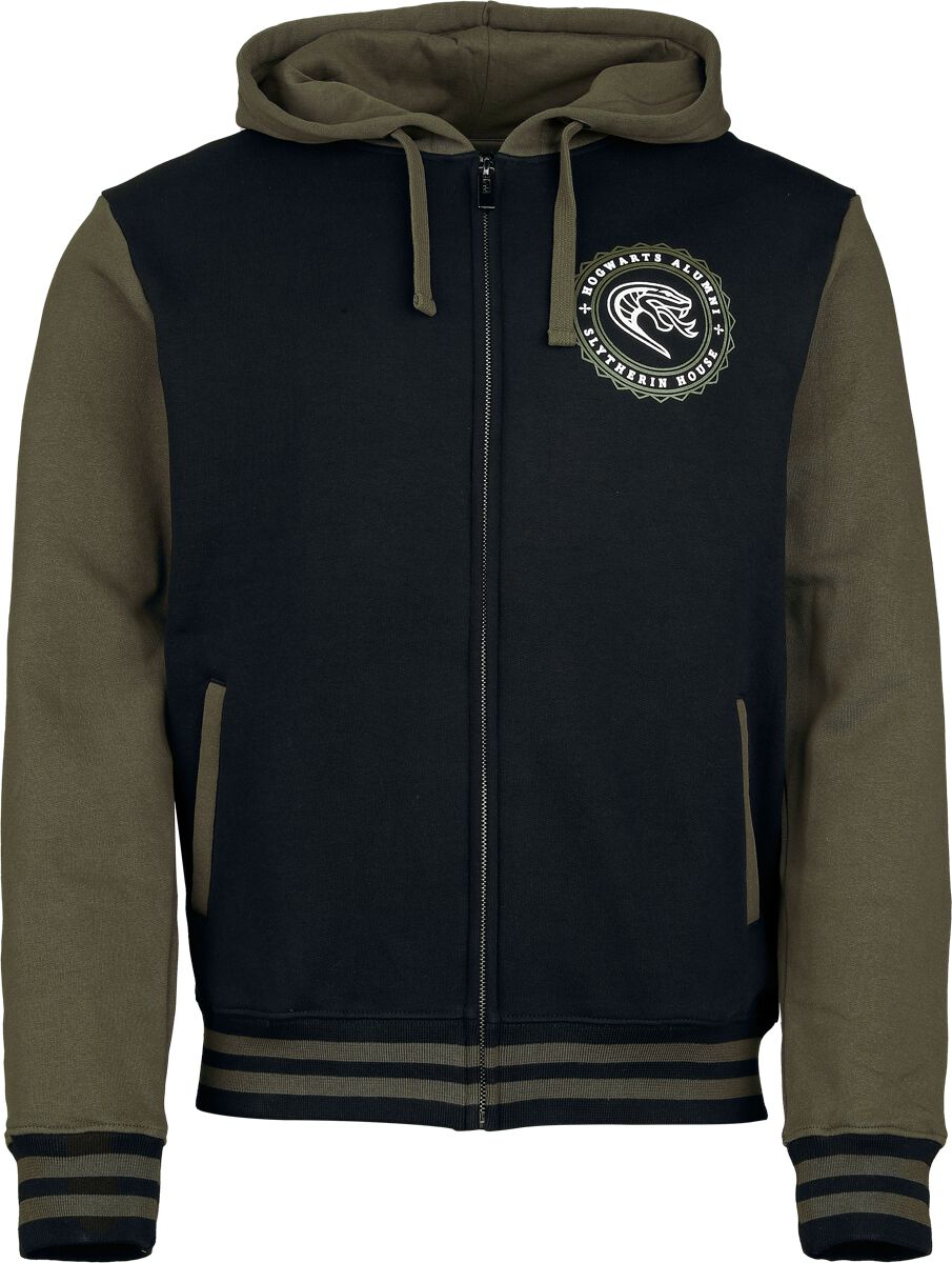 Sweat-shirt zippé à capuche  de Harry Potter - Serpentard - S à XXL - pour Homme - multicolore - Harry Potter