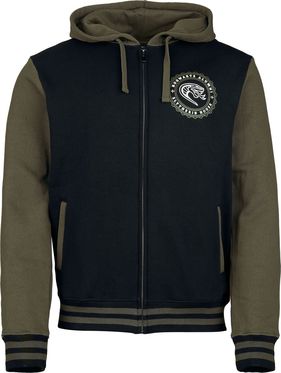 Sweat-shirt zippé à capuche  de Harry Potter - Serpentard - S à XXL - pour Homme - multicolore - Harry Potter