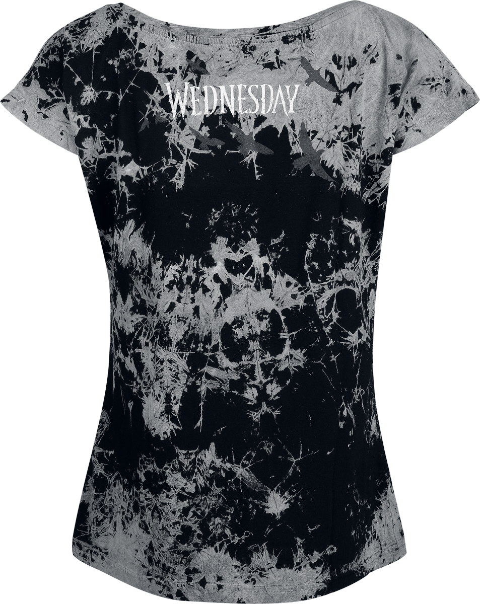 T-Shirt Manches courtes  de Wednesday - Wednesday - Glasses - S à 4XL - pour Femme - noir - Wednesday - View 2