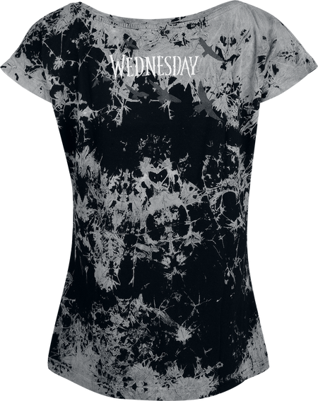 T-Shirt Manches courtes  de Wednesday - Wednesday - Glasses - S à 4XL - pour Femme - noir - Wednesday - View 2