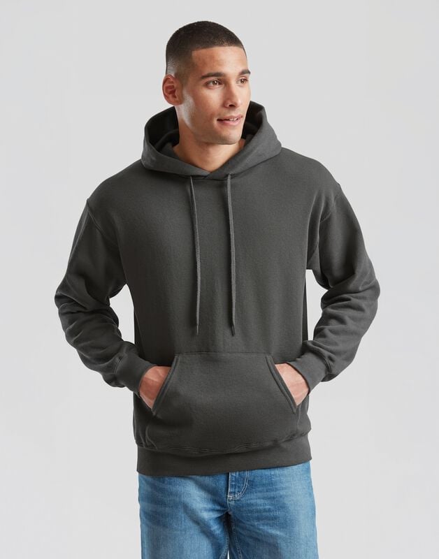 Sweat-shirt à capuche  de Fruit Of The Loom - SWEAT À CAPUCHE CLASSIQUE - S à XXL - pour Homme - graphite - Fruit Of The Loom