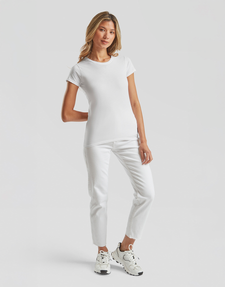 T-Shirt Manches courtes  de Fruit Of The Loom - LADIES ICONIC 150 T - S à XXL - pour Femme - blanc - Fruit Of The Loom - View 2