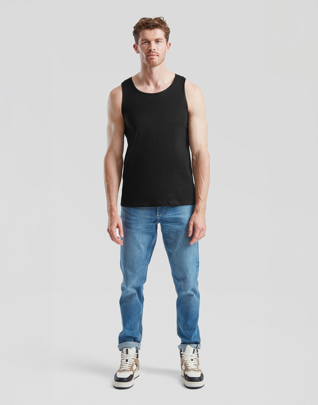 Débardeur  de Fruit Of The Loom - VALUEWEIGHT ATHLETIC VEST - S à XXL - pour Homme - noir - Fruit Of The Loom - View 2