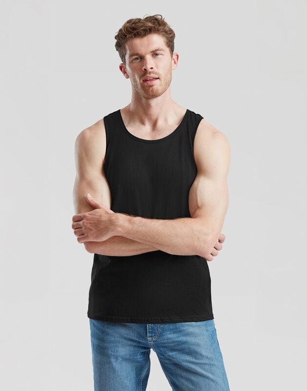 Débardeur  de Fruit Of The Loom - VALUEWEIGHT ATHLETIC VEST - S à XXL - pour Homme - noir - Fruit Of The Loom