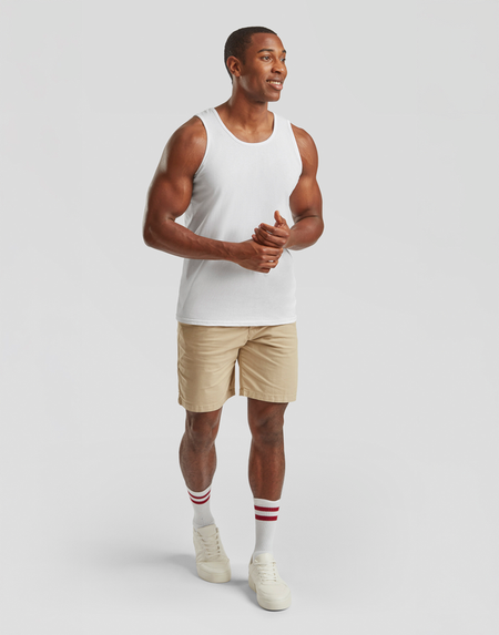 Débardeur  de Fruit Of The Loom - VALUEWEIGHT ATHLETIC VEST - S à XXL - pour Homme - blanc - Fruit Of The Loom - View 2