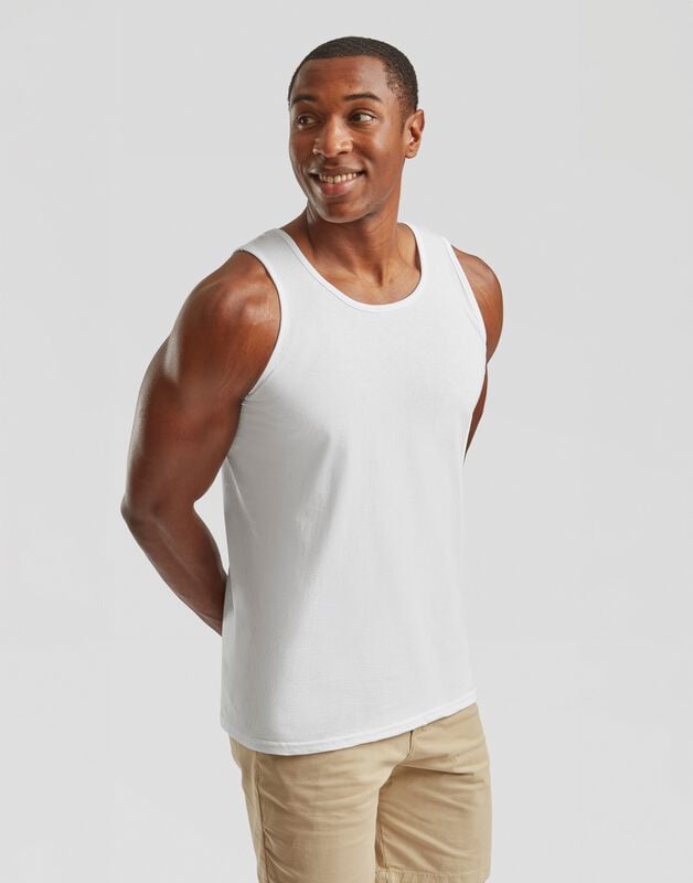 Débardeur  de Fruit Of The Loom - VALUEWEIGHT ATHLETIC VEST - S à XXL - pour Homme - blanc - Fruit Of The Loom