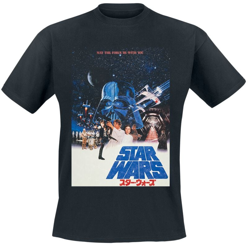 T-Shirt Manches courtes Disney de Star Wars - Poster Classique - S à XXL - pour Homme - noir - Star Wars
