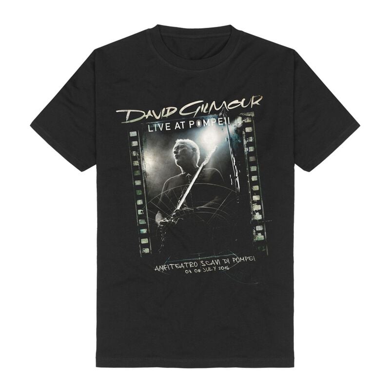 T-Shirt Manches courtes  de David Gilmour - Live at Pompeii - S à 3XL - pour Homme - noir - David Gilmour