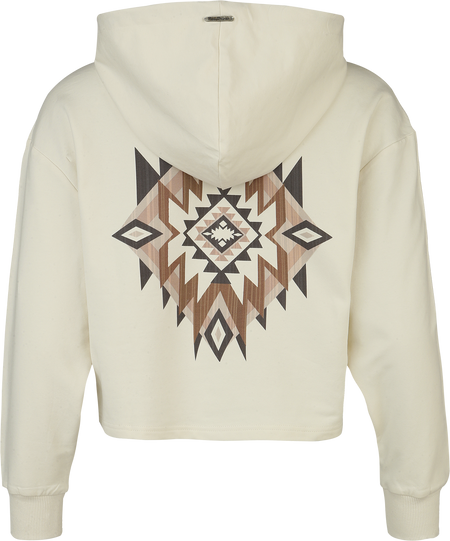 Sweat-shirt à capuche Rockabilly de Pussy Deluxe - Wild West Boots - Sweat à Capuche Court - S à XXL - pour Femme - blanc cassé - Pussy Deluxe - View 2