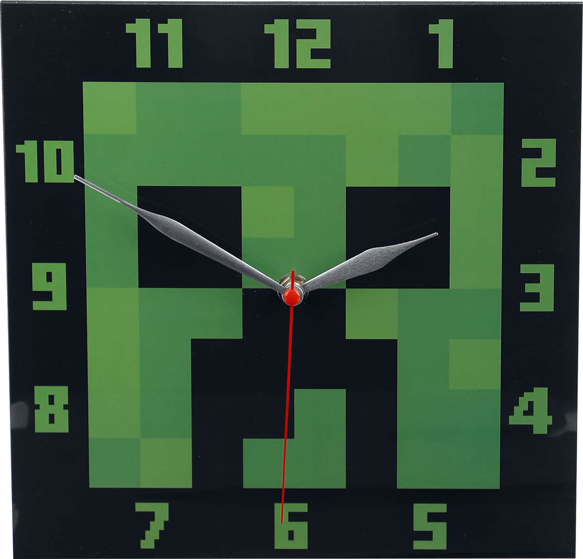 Horloge murale Gaming de Minecraft - Minecraft Creeper - pour Indifférent - multicolore - Minecraft - View 2