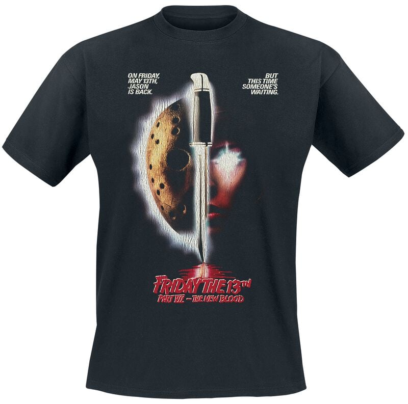 T-Shirt Manches courtes  de Vendredi 13 - Friday 13th New Blood - M à 3XL - pour Homme - noir - Vendredi 13