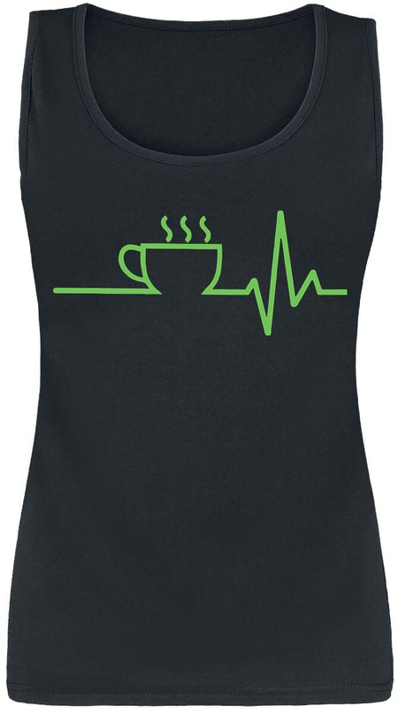 Top Fun de Food - ECG - Café - S à XXL - pour Femme - noir - Food