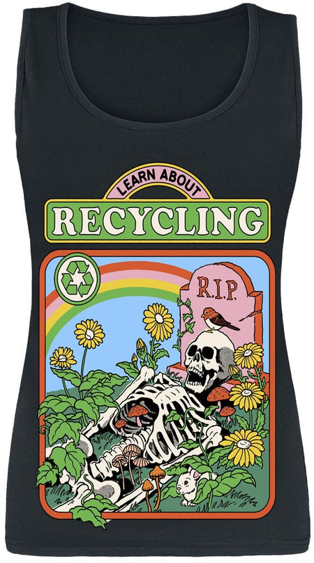 Top Fun de Steven Rhodes - Learn About Recycling - S à XXL - pour Femme - noir - Steven Rhodes