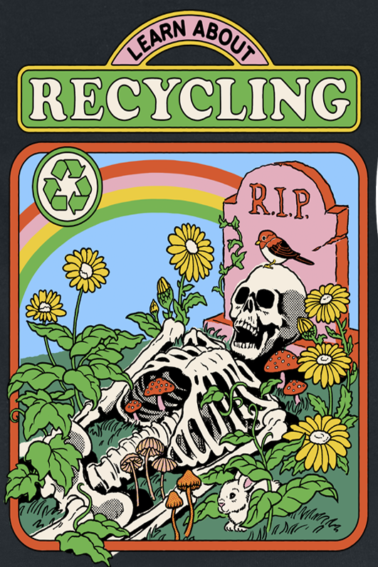 Top Fun de Steven Rhodes - Learn About Recycling - S à XXL - pour Femme - noir - Steven Rhodes - View 2