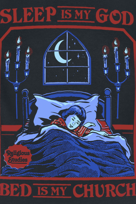 Top Fun de Steven Rhodes - Sleep is my God - Bed is my Church - S à XXL - pour Femme - noir - Steven Rhodes - View 2