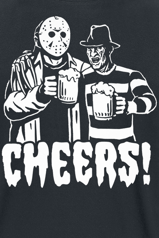 T-Shirt Manches courtes  de Vendredi 13 - Cheers! - S à XXL - pour Homme - noir - Vendredi 13 - View 2