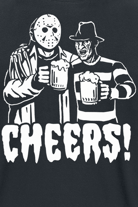 T-Shirt Manches courtes  de Vendredi 13 - Cheers! - S à XXL - pour Homme - noir - Vendredi 13 - View 2
