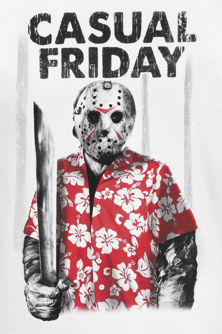 T-Shirt Manches courtes  de Vendredi 13 - Casual Friday - S à XXL - pour Homme - blanc - Vendredi 13 - View 2