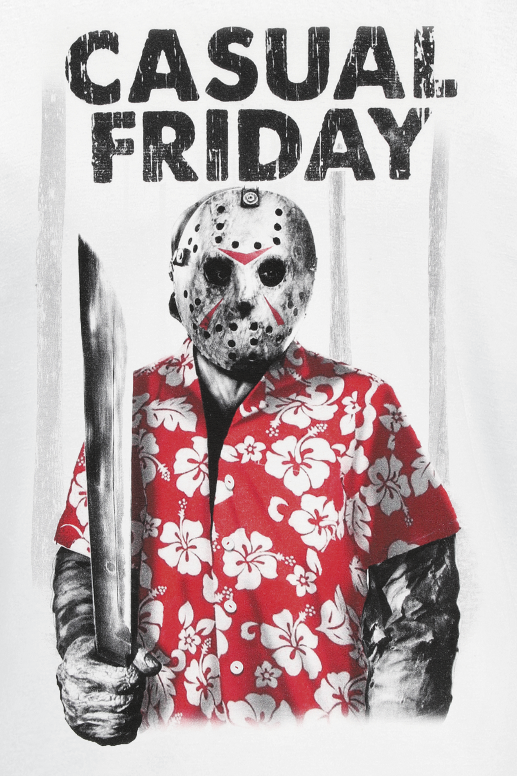 T-Shirt Manches courtes  de Vendredi 13 - Casual Friday - S à XXL - pour Homme - blanc - Vendredi 13 - View 2
