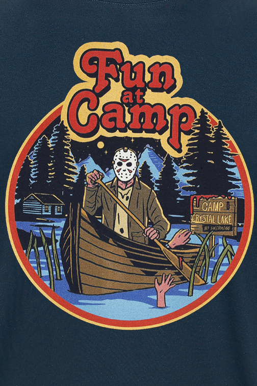 T-Shirt Manches courtes  de Vendredi 13 - Fun At Camp - M à XXL - pour Homme - marine - Vendredi 13 - View 2