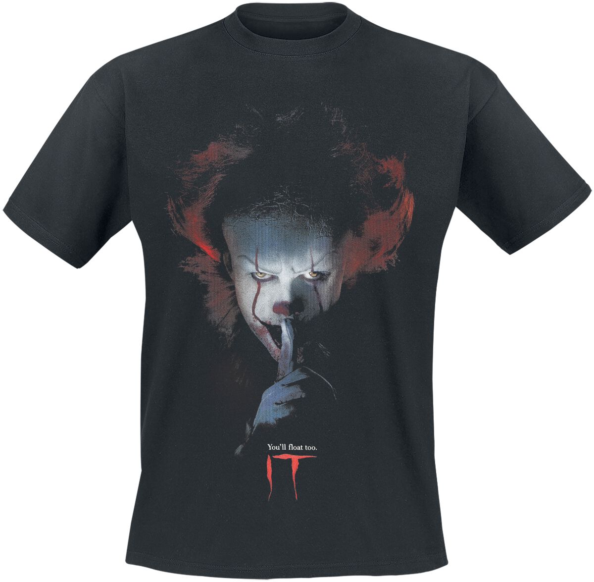 T-Shirt Manches courtes  de ÇA - ÇA - Pennywise - You'll Float Too - S à XXL - pour Homme - noir - ÇA