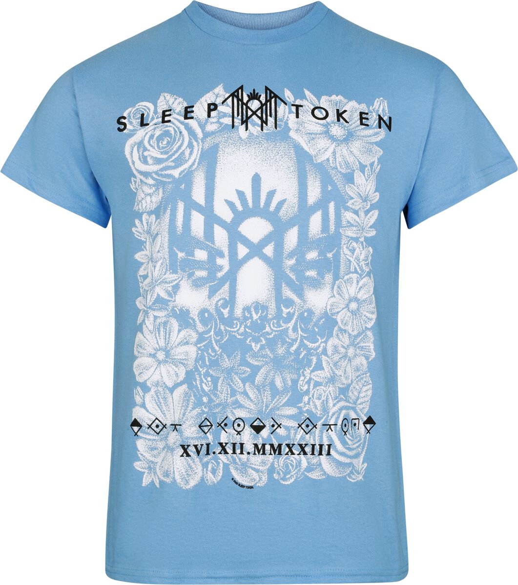 T-Shirt Manches courtes  de Sleep Token - Vessel Flowers - S à 4XL - pour Homme - bleu - Sleep Token