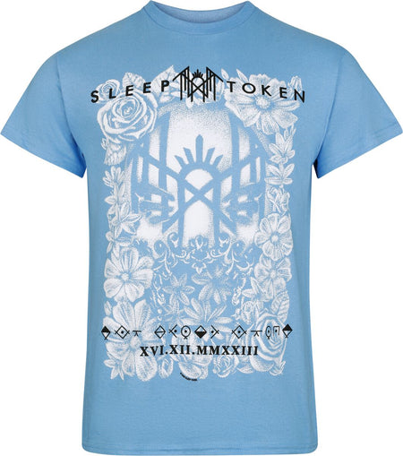 T-Shirt Manches courtes  de Sleep Token - Vessel Flowers - S à 4XL - pour Homme - bleu - Sleep Token