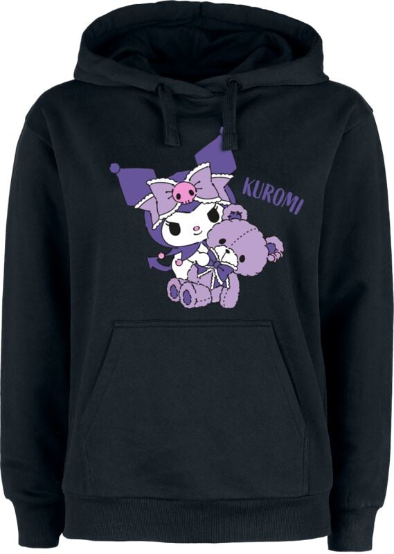 Sweat-shirt à capuche  de Hello Kitty - Hello Kitty and Friends - Kuromi - S à 3XL - pour Femme - noir - Hello Kitty