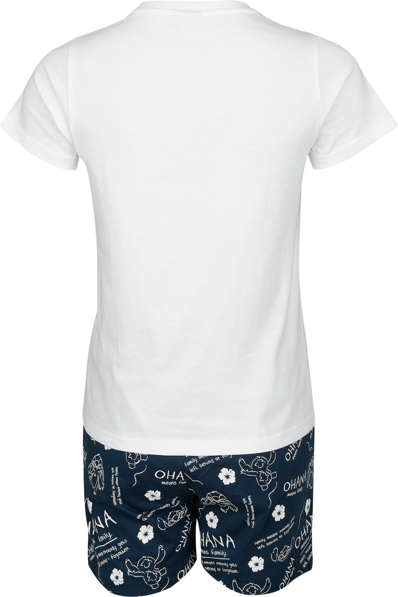 Pyjama Disney de Lilo & Stitch - Ohana Means Family - S à 3XL - pour Femme - blanc/bleu - Lilo & Stitch - View 2