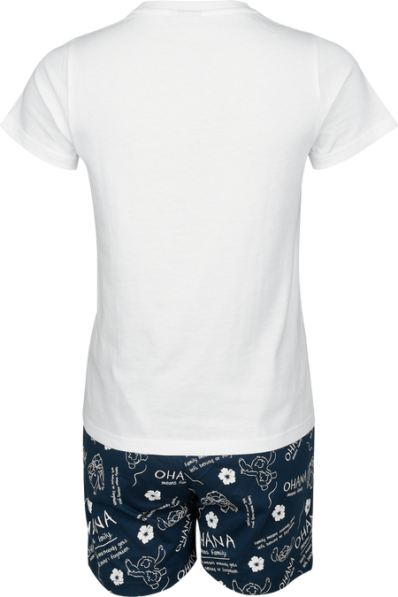 Pyjama Disney de Lilo & Stitch - Ohana Means Family - S à 3XL - pour Femme - blanc/bleu - Lilo & Stitch - View 2