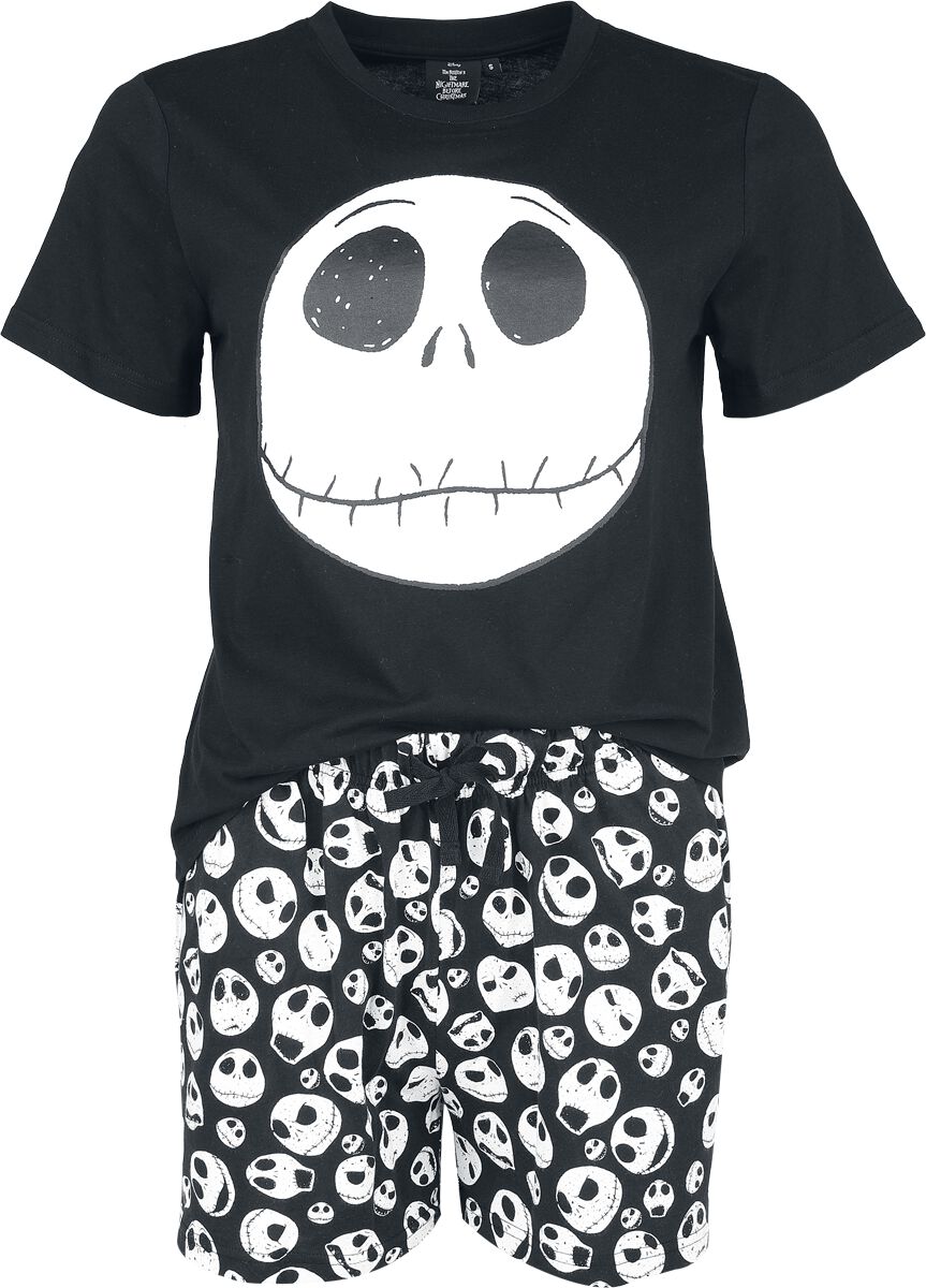 Pyjama Disney de L'Étrange Noël De Monsieur Jack - Jack - S à 3XL - pour Femme - noir - L'Étrange Noël De Monsieur Jack