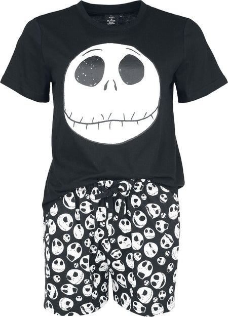 Pyjama Disney de L'Étrange Noël De Monsieur Jack - Jack - S à 3XL - pour Femme - noir - L'Étrange Noël De Monsieur Jack