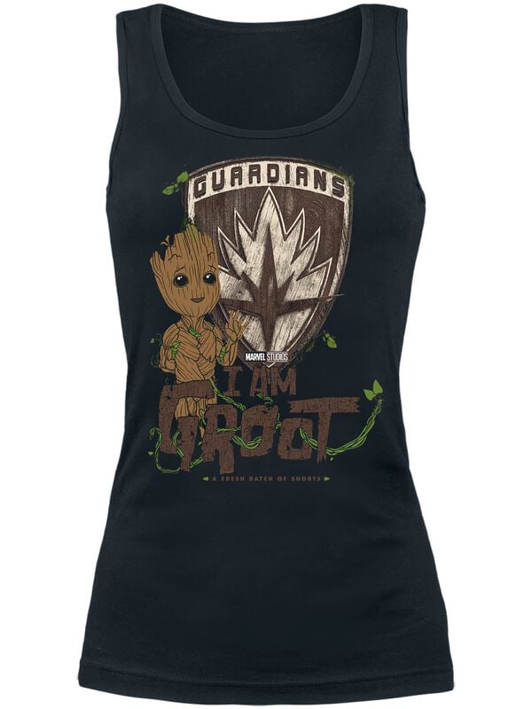 Top Disney de Les Gardiens De La Galaxie - I Am Groot - S à XXL - pour Femme - noir - Les Gardiens De La Galaxie