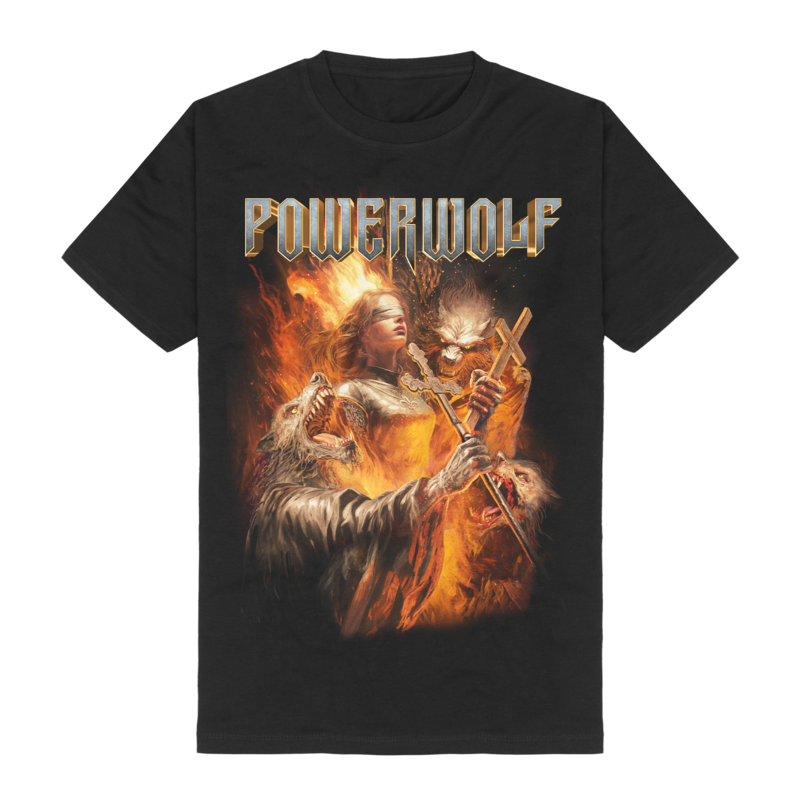 T-Shirt Manches courtes  de Powerwolf - Joan Of Arc - S à 3XL - pour Homme - noir - Powerwolf - View 2