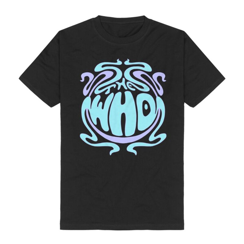 T-Shirt Manches courtes  de The Who - Psychedelic Logo - S à 3XL - pour Homme - noir - The Who