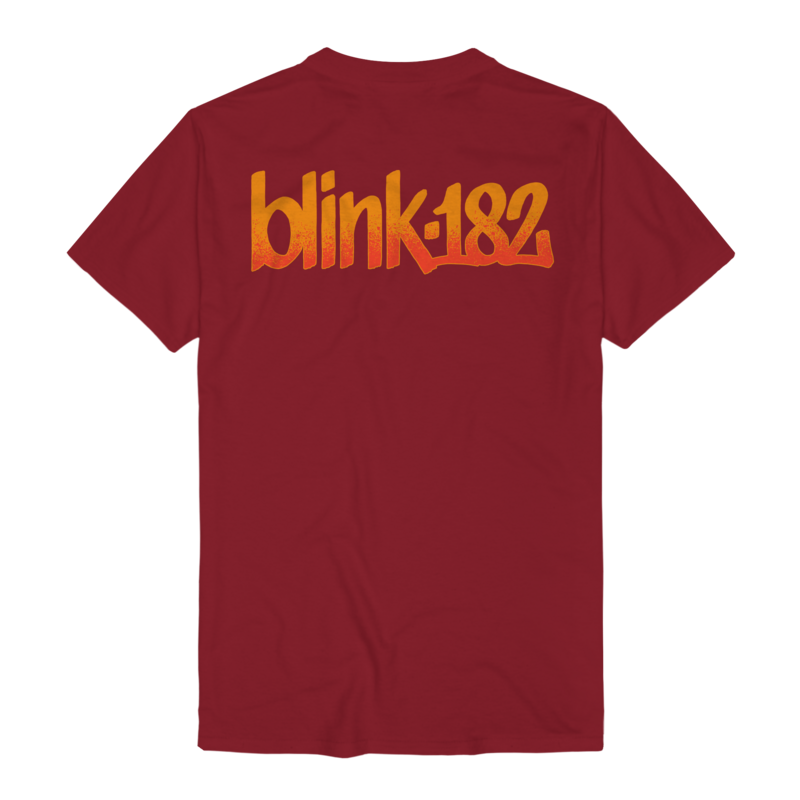 T-Shirt Manches courtes  de Blink-182 - Reaper Smile - S à 3XL - pour Homme - rouge - Blink-182 - View 2