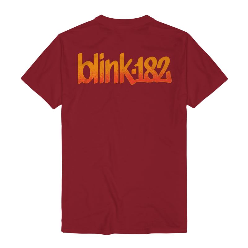 T-Shirt Manches courtes  de Blink-182 - Reaper Smile - S à 3XL - pour Homme - rouge - Blink-182 - View 2