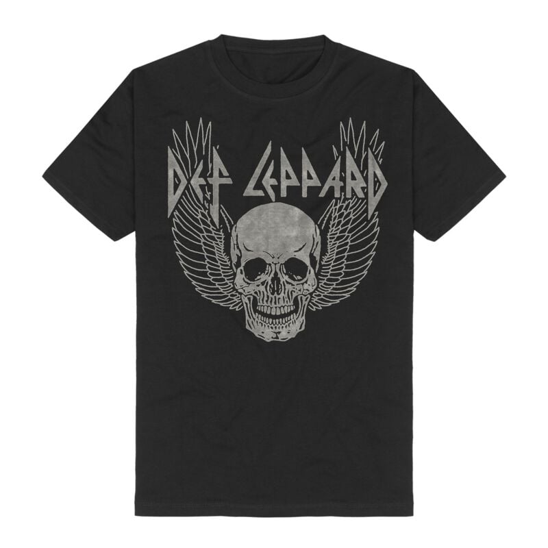 T-Shirt Manches courtes  de Def Leppard - Winged Skull - S à 3XL - pour Homme - noir - Def Leppard