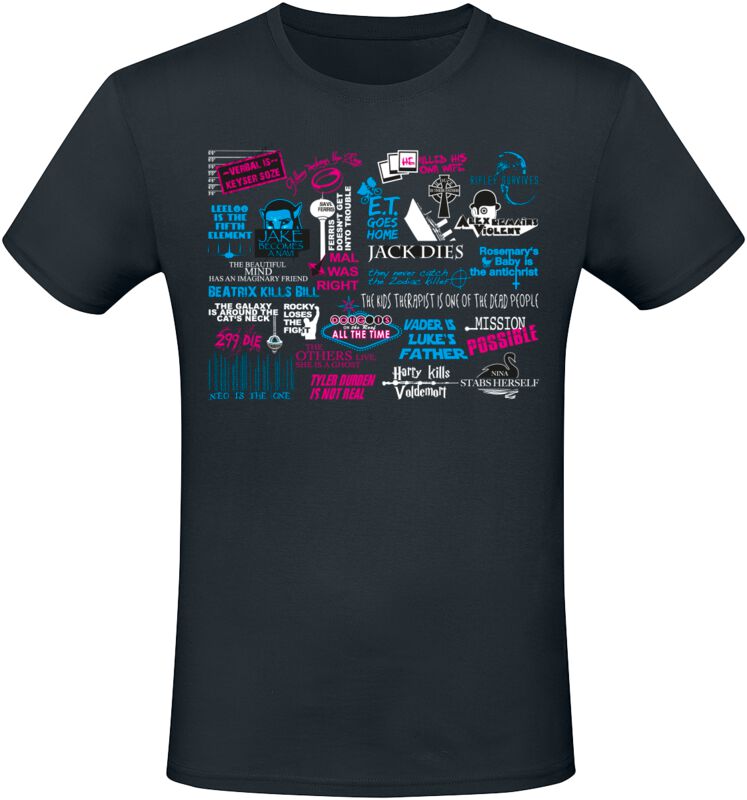 T-Shirt Manches courtes Fun de Slogans - Spoiler - M à 3XL - pour Homme - noir - Slogans