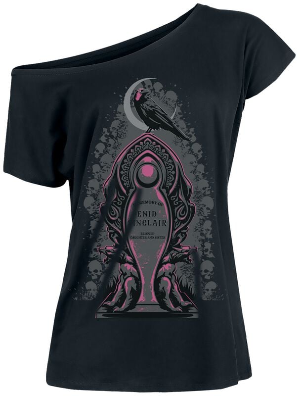 T-Shirt Manches courtes  de Wednesday - Enid - S à XXL - pour Femme - noir - Wednesday