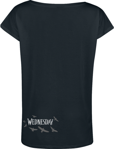 T-Shirt Manches courtes  de Wednesday - Enid - S à XXL - pour Femme - noir - Wednesday - View 2