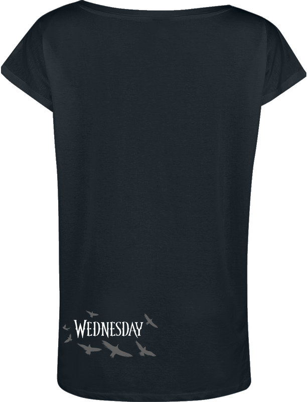 T-Shirt Manches courtes  de Wednesday - Enid - S à XXL - pour Femme - noir - Wednesday - View 2