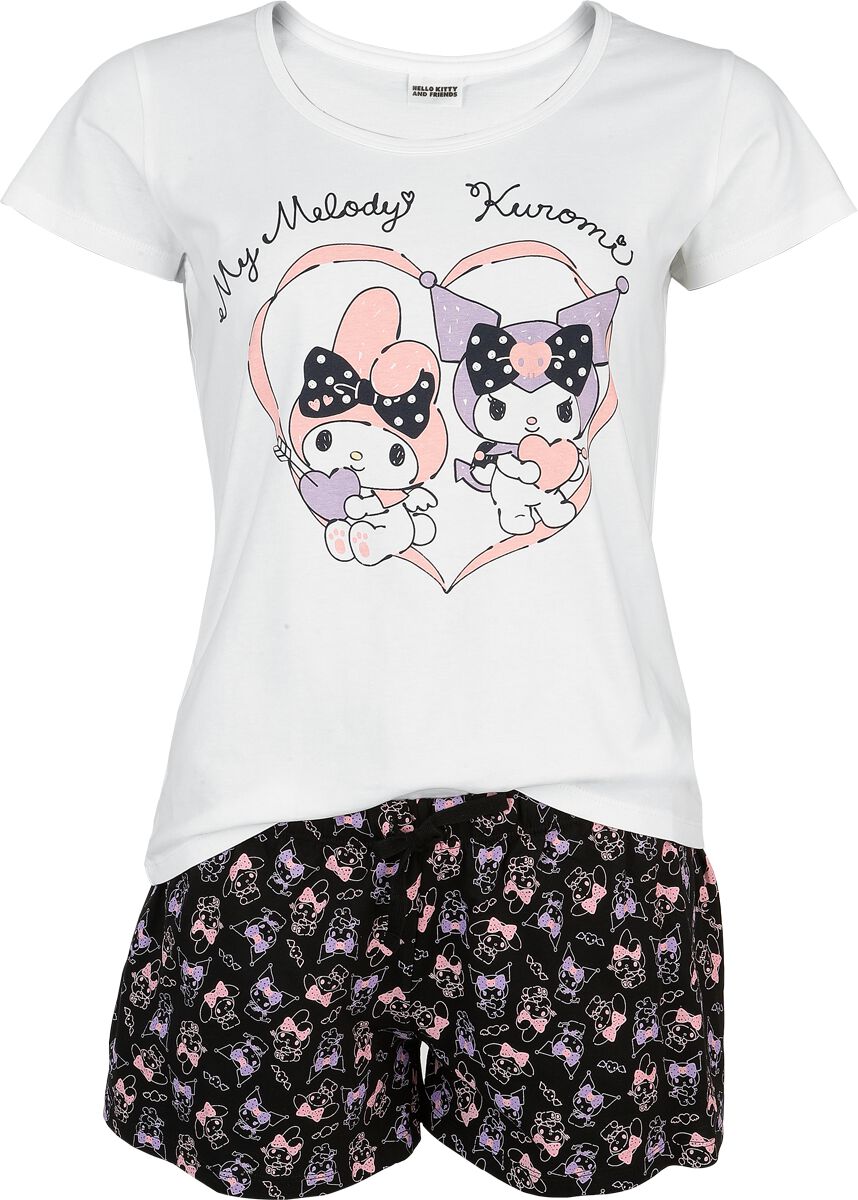 Pyjama  de Hello Kitty - Hello Kitty and Friends - Kuromi - S à 3XL - pour Femme - multicolore - Hello Kitty