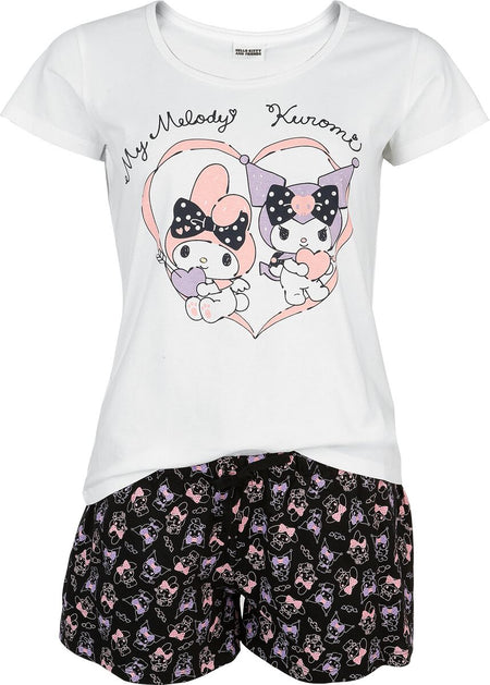 Pyjama  de Hello Kitty - Hello Kitty and Friends - Kuromi - S à 3XL - pour Femme - multicolore - Hello Kitty