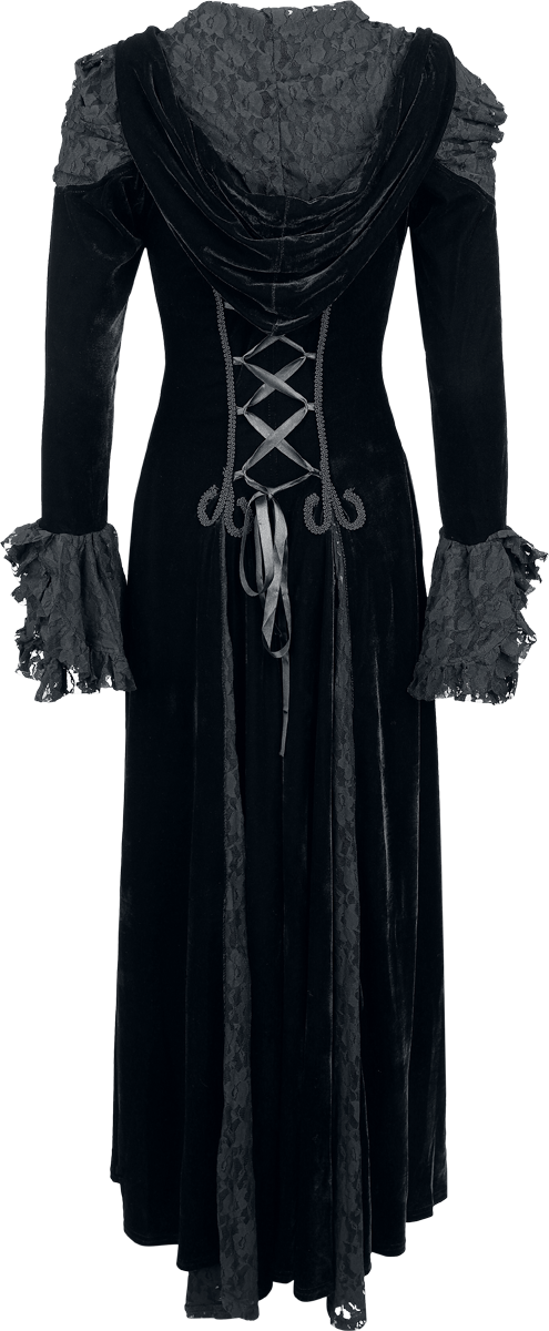 Robe longue Gothic de Burleska - Danika Dress - S à XXL - pour Femme - noir - Burleska - View 2
