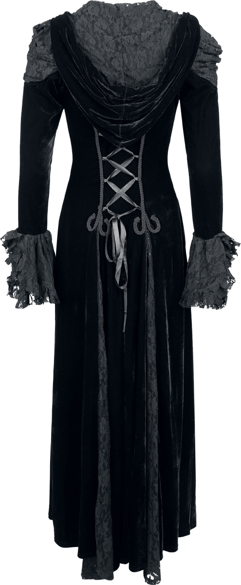 Robe longue Gothic de Burleska - Danika Dress - S à XXL - pour Femme - noir - Burleska - View 2