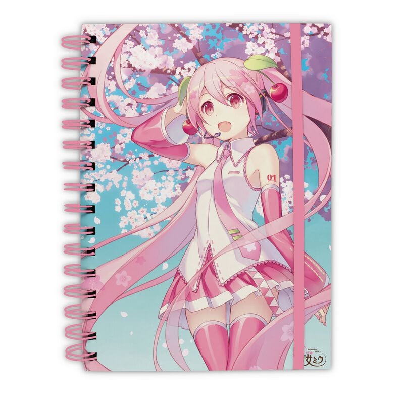 Carnet de notes  de Hatsune Miku - Cherry Blossom - pour Indifférent - multicolore - Hatsune Miku