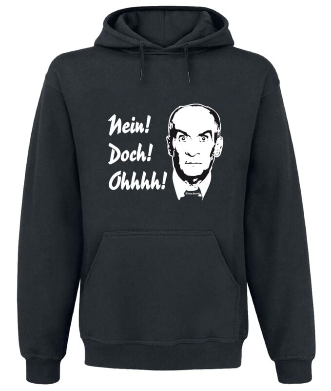 Sweat-shirt à capuche  de Louis De Funès - Nein! Doch! Ohhh! - M à 3XL - pour Homme - noir - Louis De Funès